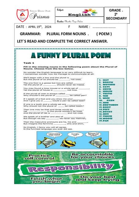 PLURAL FORM POEM