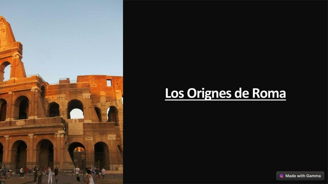 Los Orignes de Roma