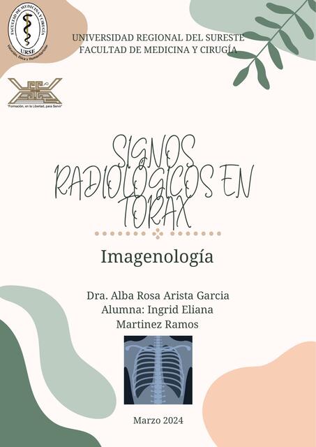 SIGNOS RADIOLOGICOS DE TORAX