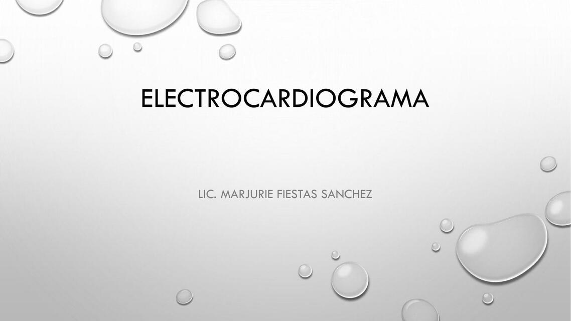 ELECTROCARDIOGRAMA