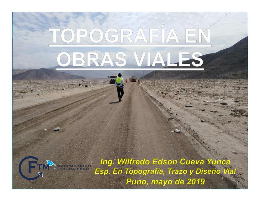 TOPOGRAF A EN OBRAS VIALES