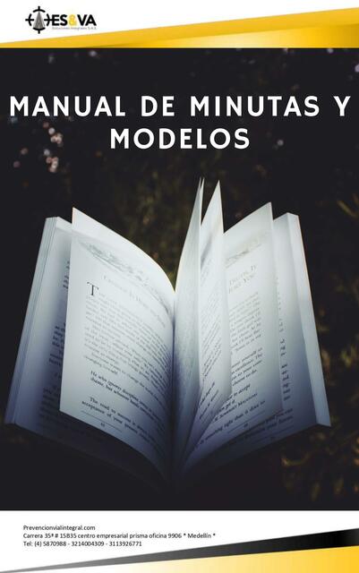 MANUAL de Minutas y Modelos de Denuncias