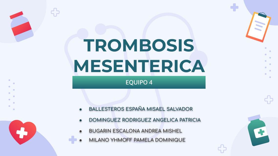 Trombosis mesentérica