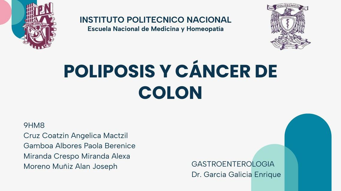 POLIPOSIS Y CÁNCER DEL COLON