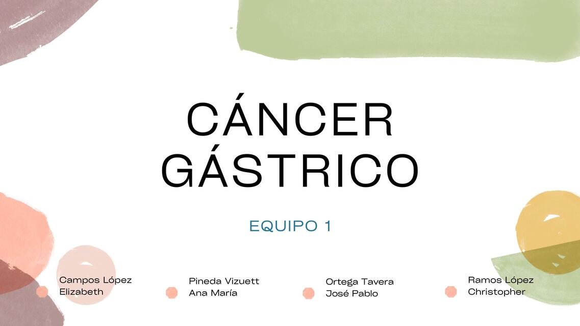 Cáncer Gástrico