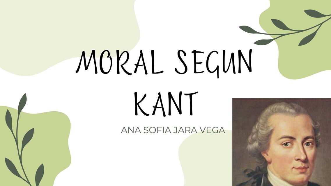 Moral según Kant