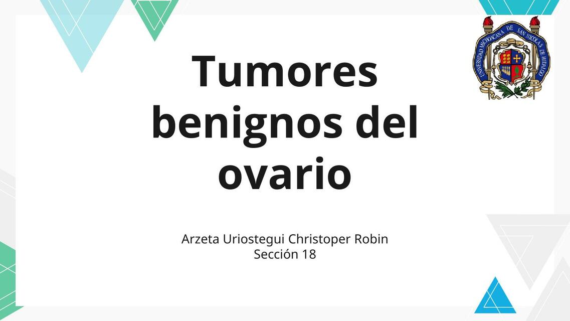 Tumores benignos del ovario