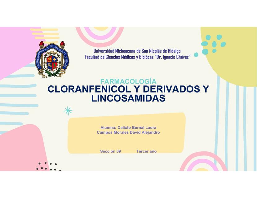 Cloranfenicol y lincosamidas