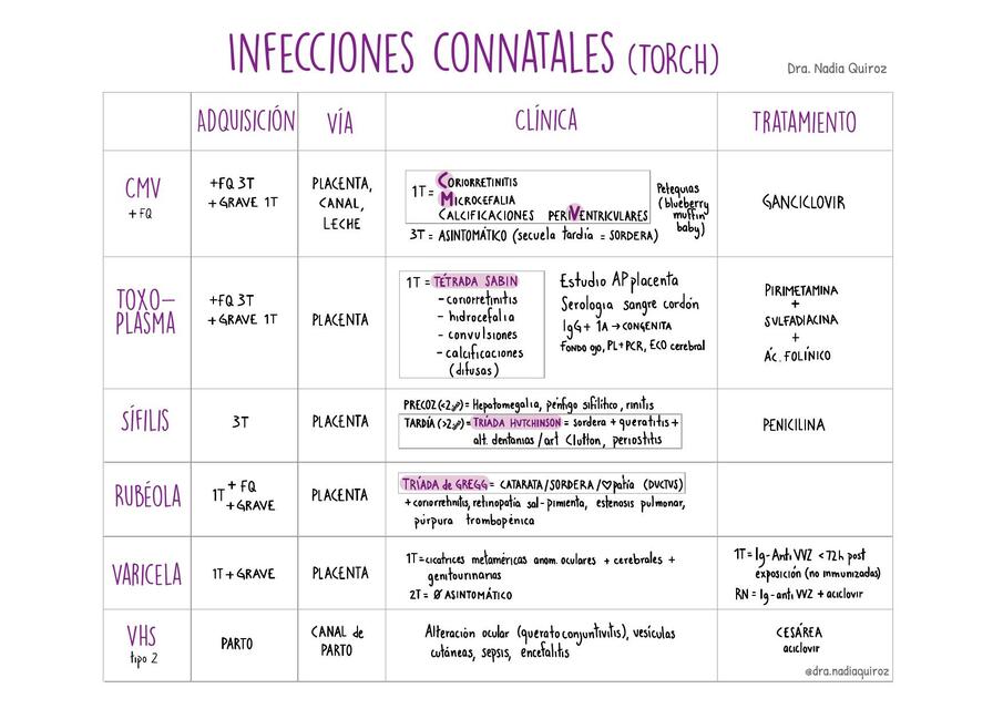 Infecciones connatales (TORCH)