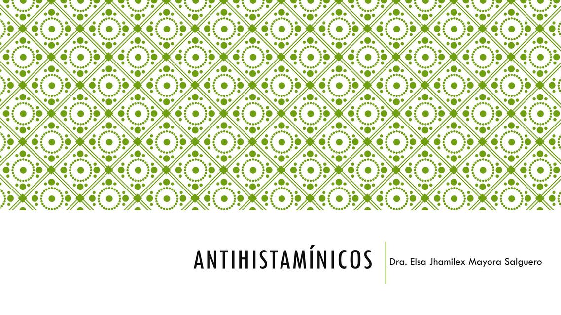 ANTIHISTAMÍNICOS sabado