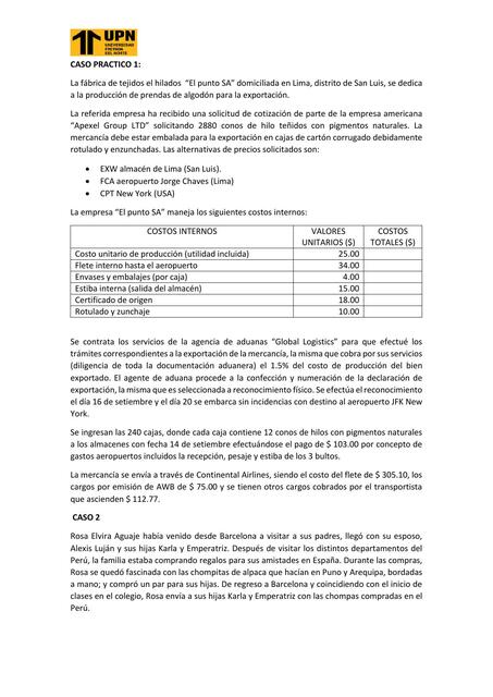 Caso Incoterms aula