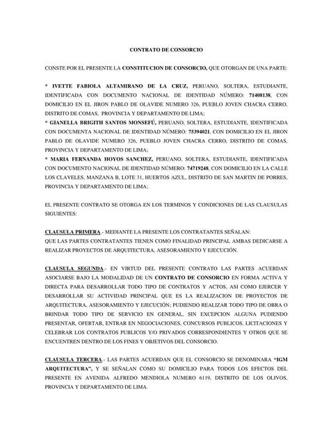 CONTRATO CONSORCIO 1