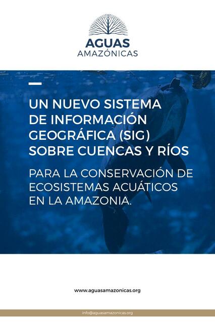 L SIG conservacion de ecosistemas acuaticos