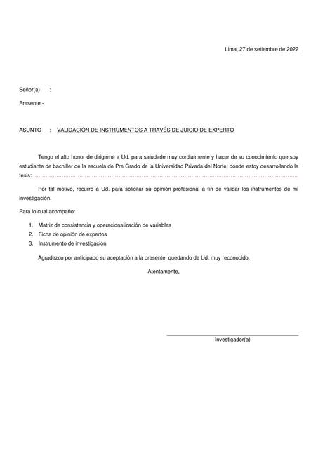 MODELO PARA VALIDAR INSTRUMENTOS