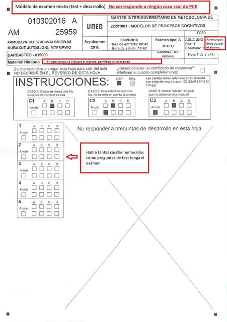 modelo de examen