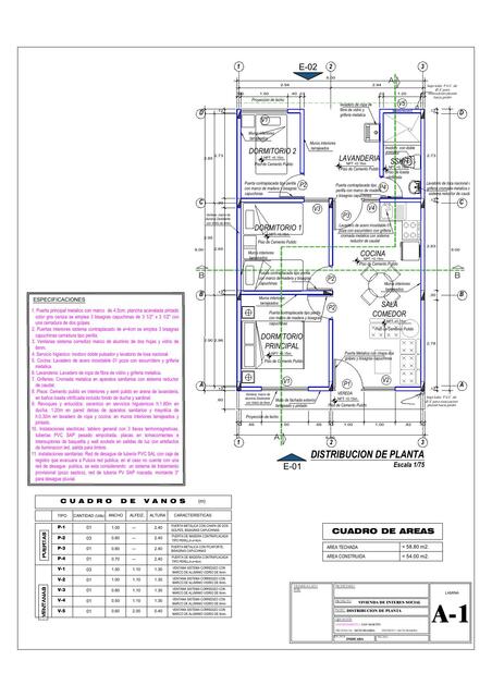 Modulo 6X9 m 3 cuartos original A 1