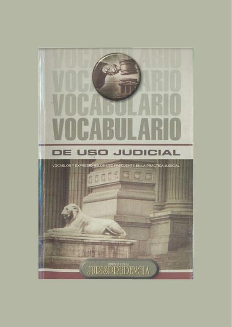 Gaceta Juridica PE Vocabulario de Uso Judicial