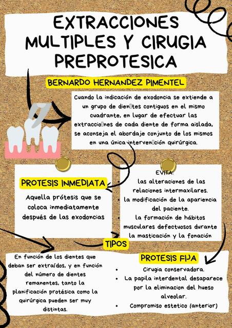 EXTRACCIONES MULTIPLES Y CIRUGIA PREPROTESICA