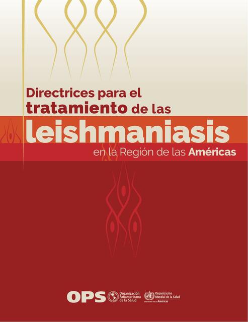 dirrectrices de maejo de leishmania de las america