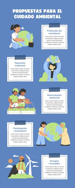 Infografía Propuestas para el Medio Ambiente Ilust