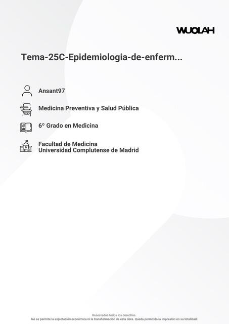 Tema 25C Epidemiologia de enfermedades