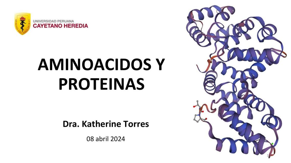 Clase 6 Aminoacidos y proteinas