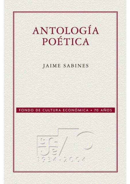 antologia poetica jaime sabines