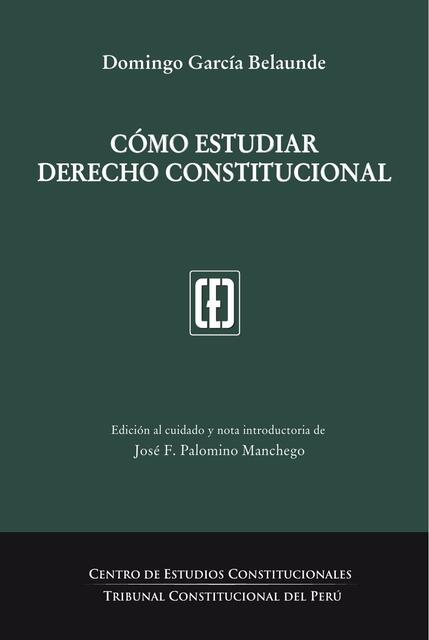 001 Como estudiar derecho constitucional DGB