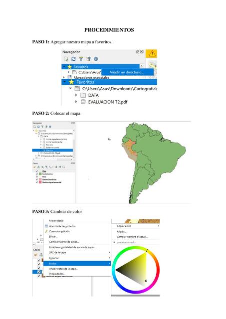 Procedimiento para crear un mapa en qgis