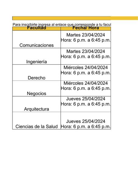 Programación evento INICIA UPN