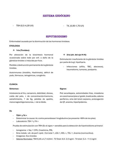 SISTEMA ENDOCRINO semiología