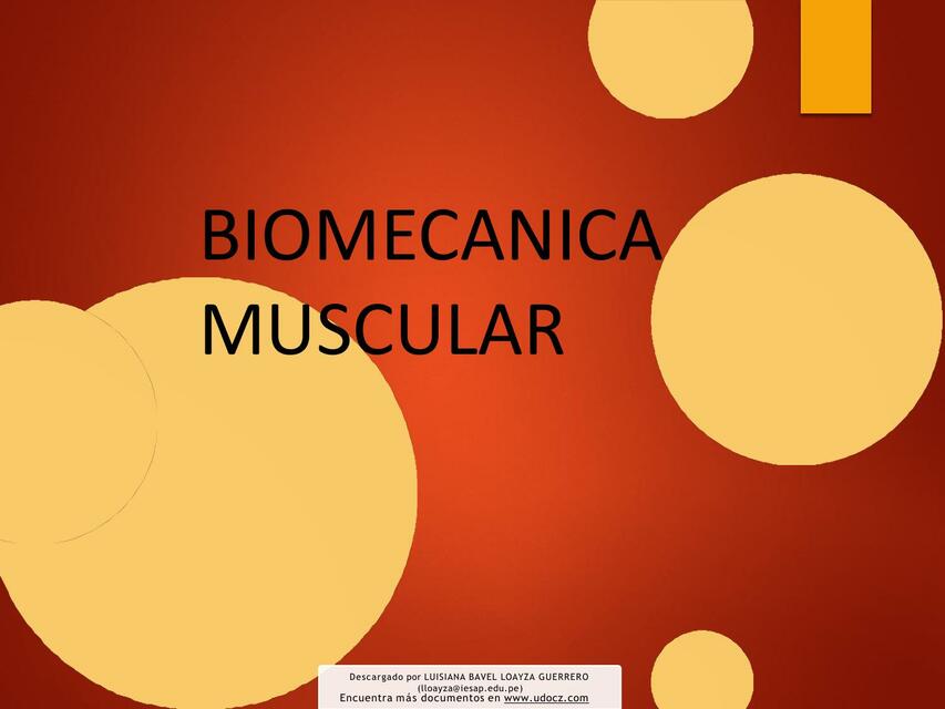 biomecanica del musculo