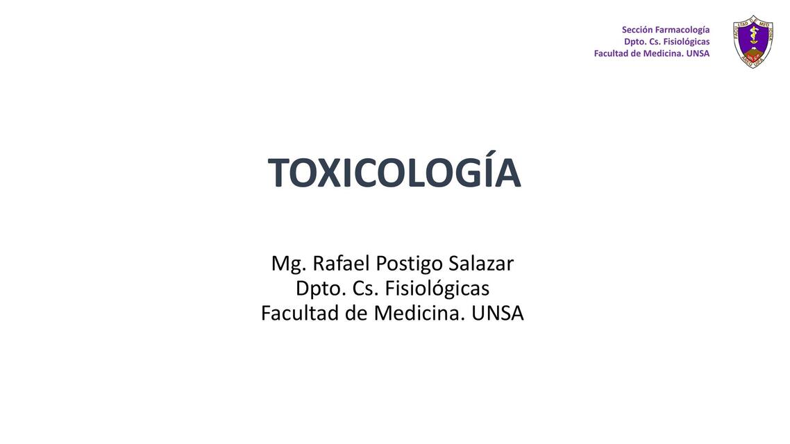 Toxicología