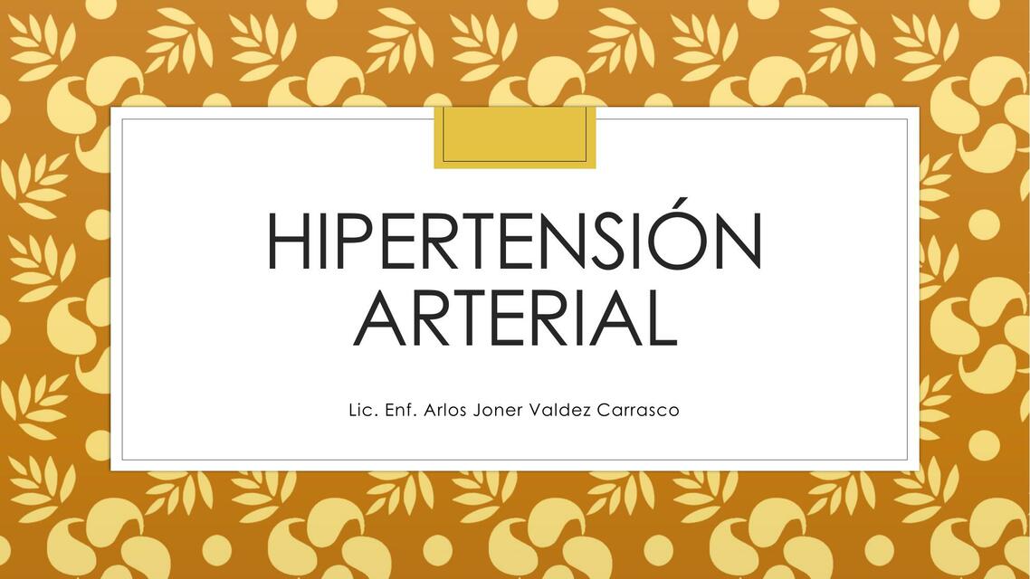 HIPERTENSION ARTERIAL