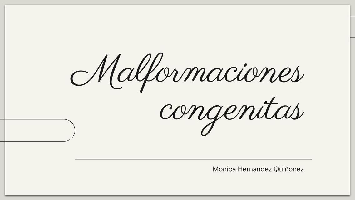 Malformaciones congenitas