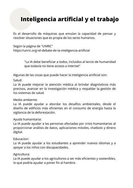 Inteligencia artificial (IA)