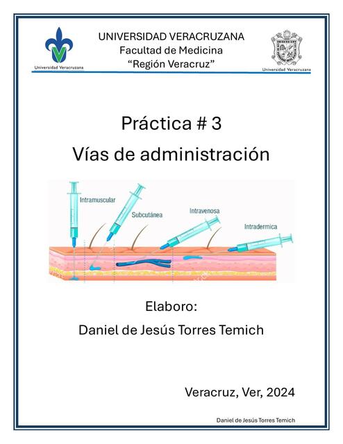 Práctica 3 Vías de administración