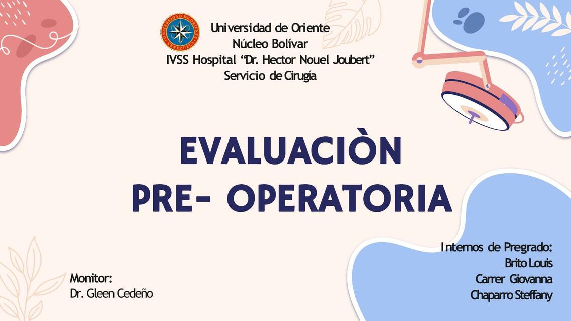 seminario evaluación pre operatorio