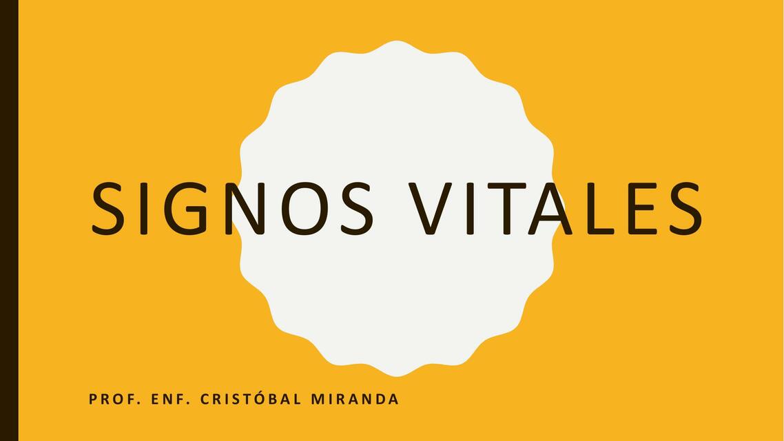 Signos vitales