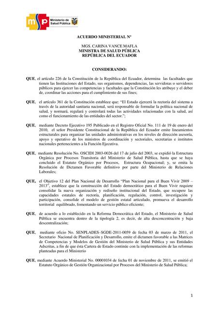 ESTATUTO SUSTITUTIVO MSP ALCANCE REFORMA ABRIL17