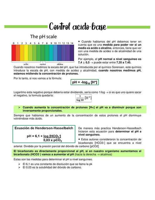 Control ácido-base