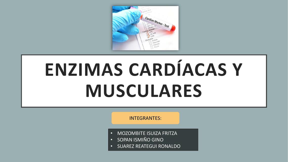 enzimas cardiacas y marcadores de inflamacion e in