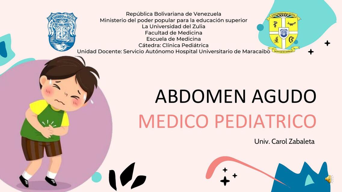 Abdomen agudo medico pediatrico