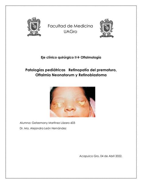 PATOLOGIAS PEDIATRICAS