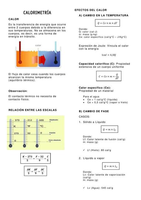 Calorimetría