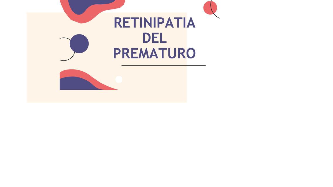 Retinopatia del Prematuro