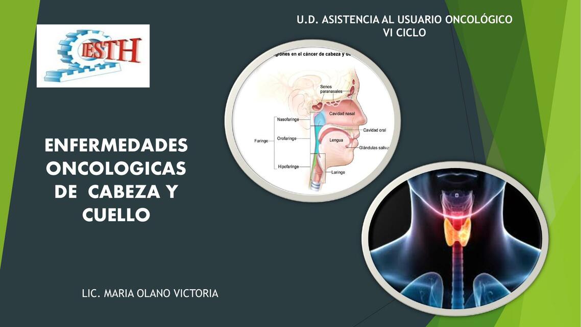 ENFERMEDADES ONCOLOGICAS EN CABEZA Y CUELLO