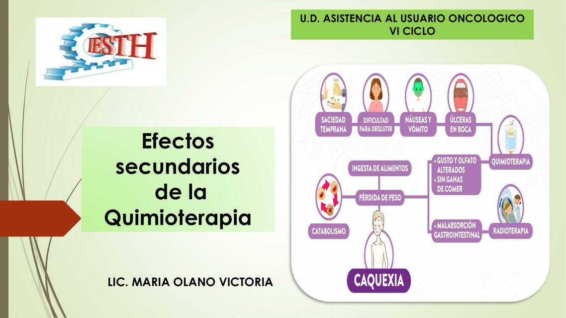 EFECTOS SECUNDARIOS DE LA QUIMIOTERAPIA