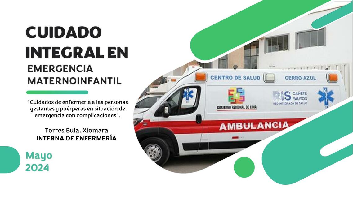 Cuidado Integral en Emergencia Materno Infantil