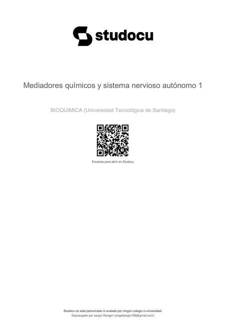 mediadores quimicos y sistema nervioso autonomo 1